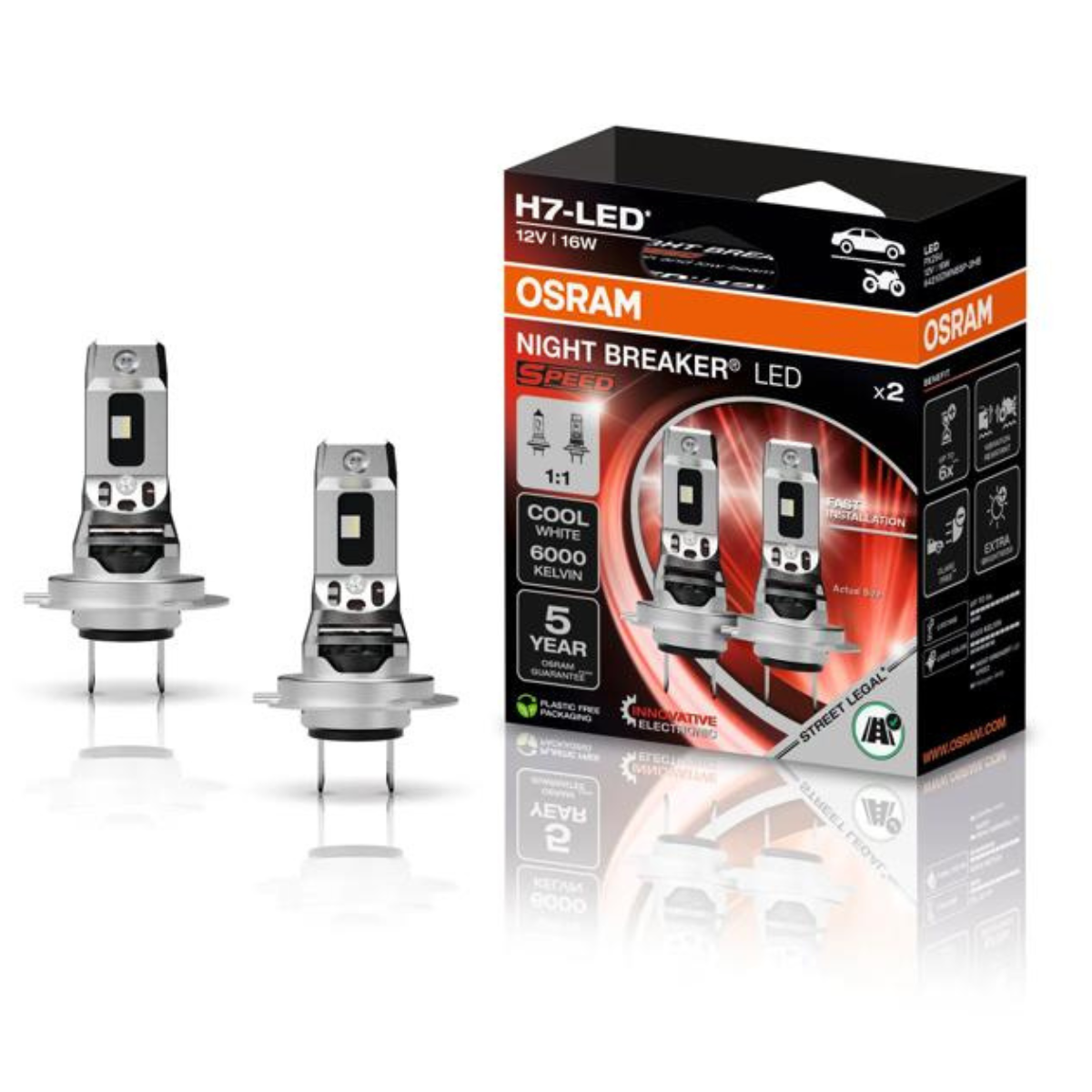 OSRAM Night Breaker LED H7 Speed Verpackung