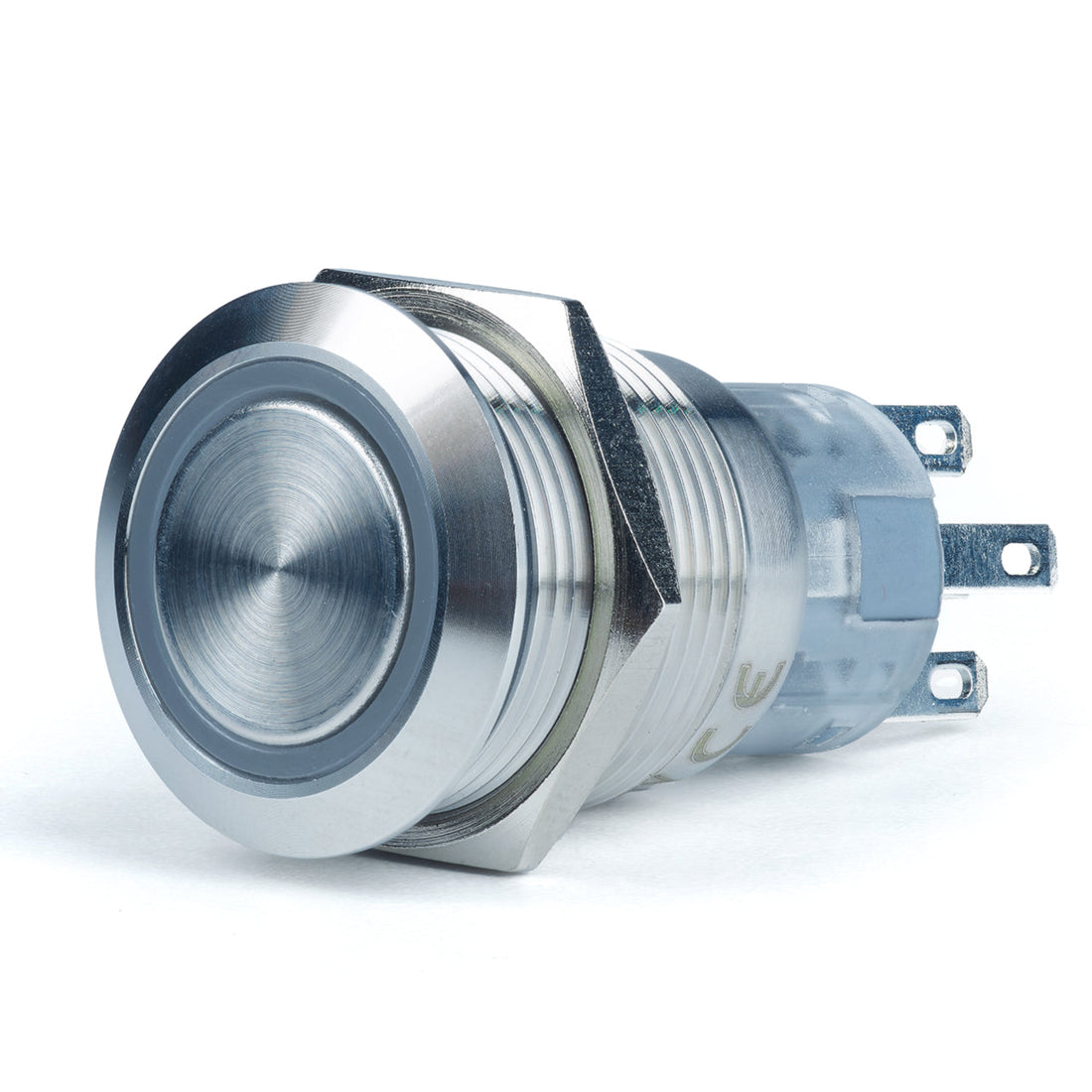 VanBro®  pressit - 12V 5A Schalter Edelstahl 19mm LED mit Adapter IP67 (grün) -  fahrzeuglampen.com