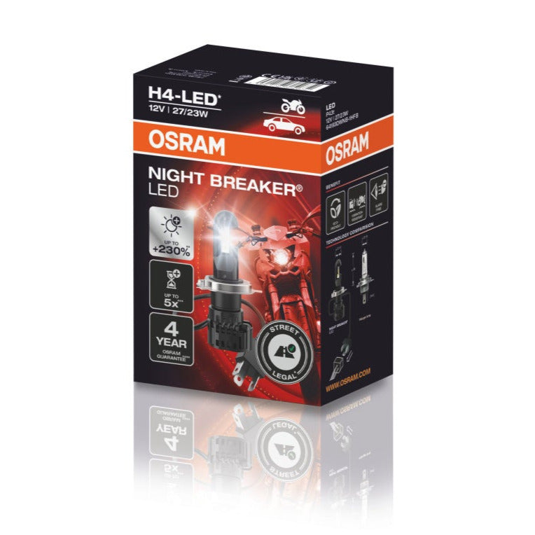 OSRAM H4-Retrofit-LED-Nachrüstlampe NIGHT BREAKER® für Motorräder