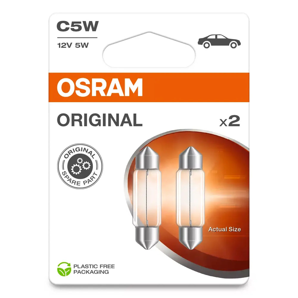 Osram C5W 6418 Soffitte 2 Stück 12V 5W 36mm