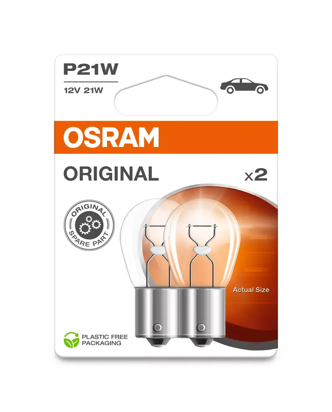 Osram Original P21W 7506-2BL Signallampen 2 Stück 